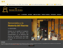 Tablet Screenshot of hosteriadelhuerna.es